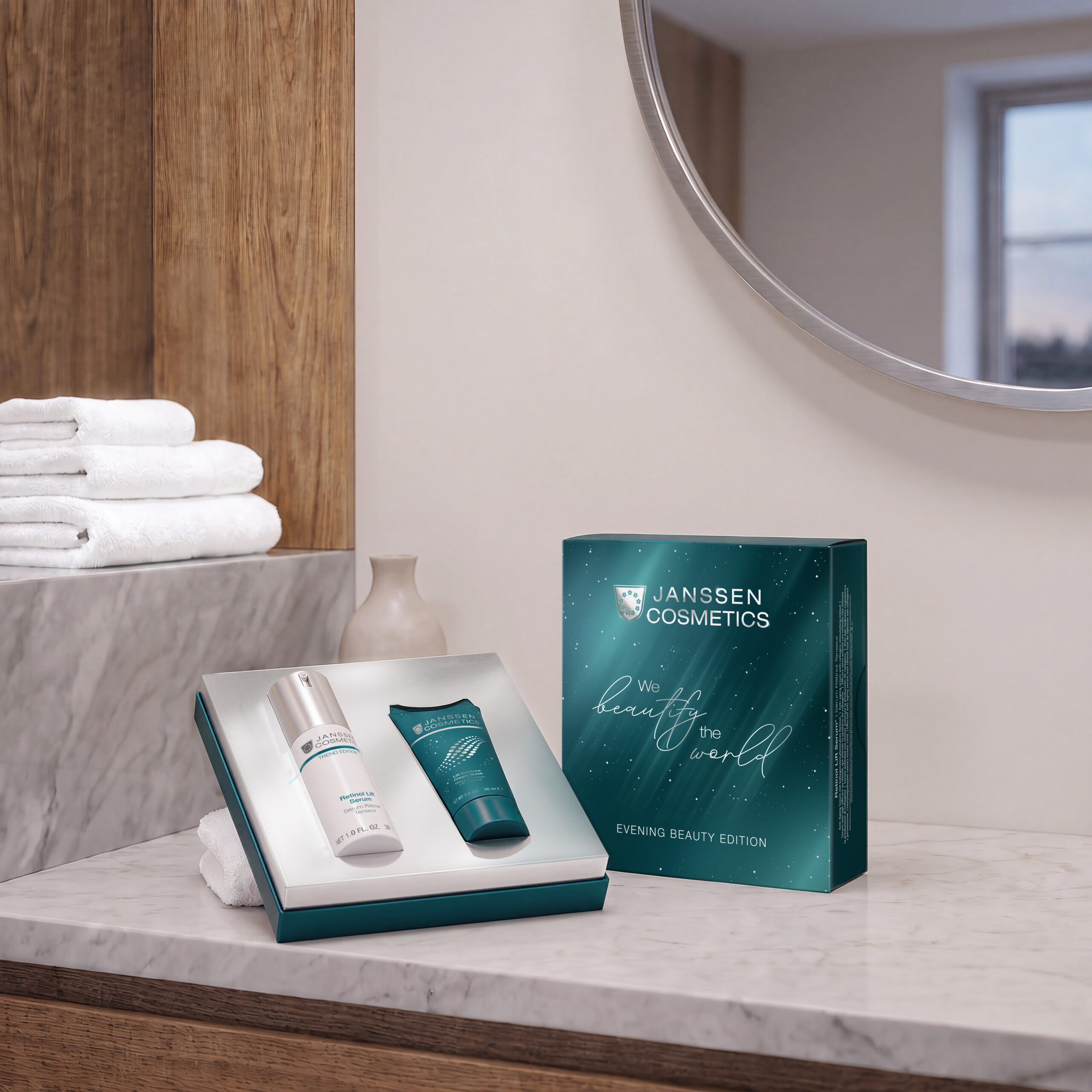 Evening Beauty Edition – Janssen Cosmetics Geschenkset | Retinol Lift Serum + Lift Contour Cream Mask - Afbeelding 2